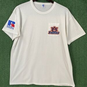 VTG 90’s Russell Athletic Auburn Tigers Pocket T-shirt Men’s Size XL USA Made